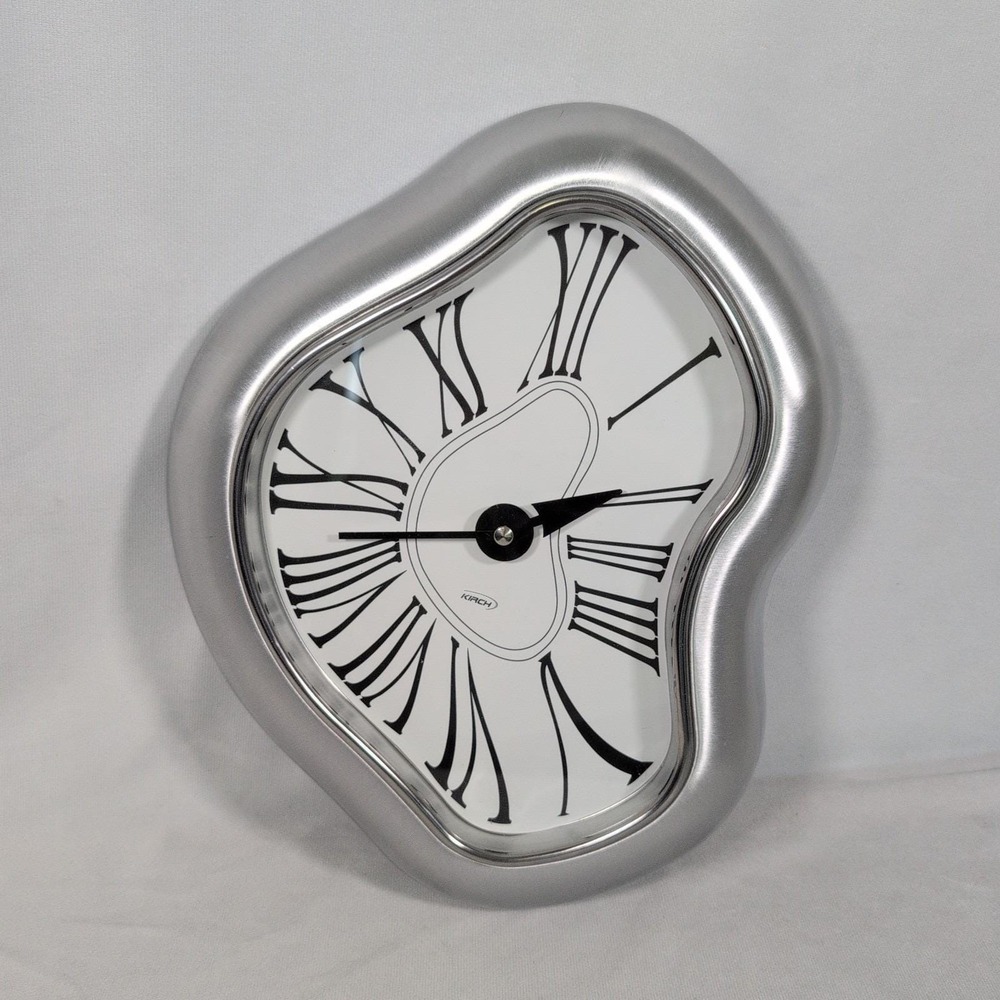 Kirsch Verichron Metal Salvador Dali Melting Face Wall Clock - TESTED WORKING